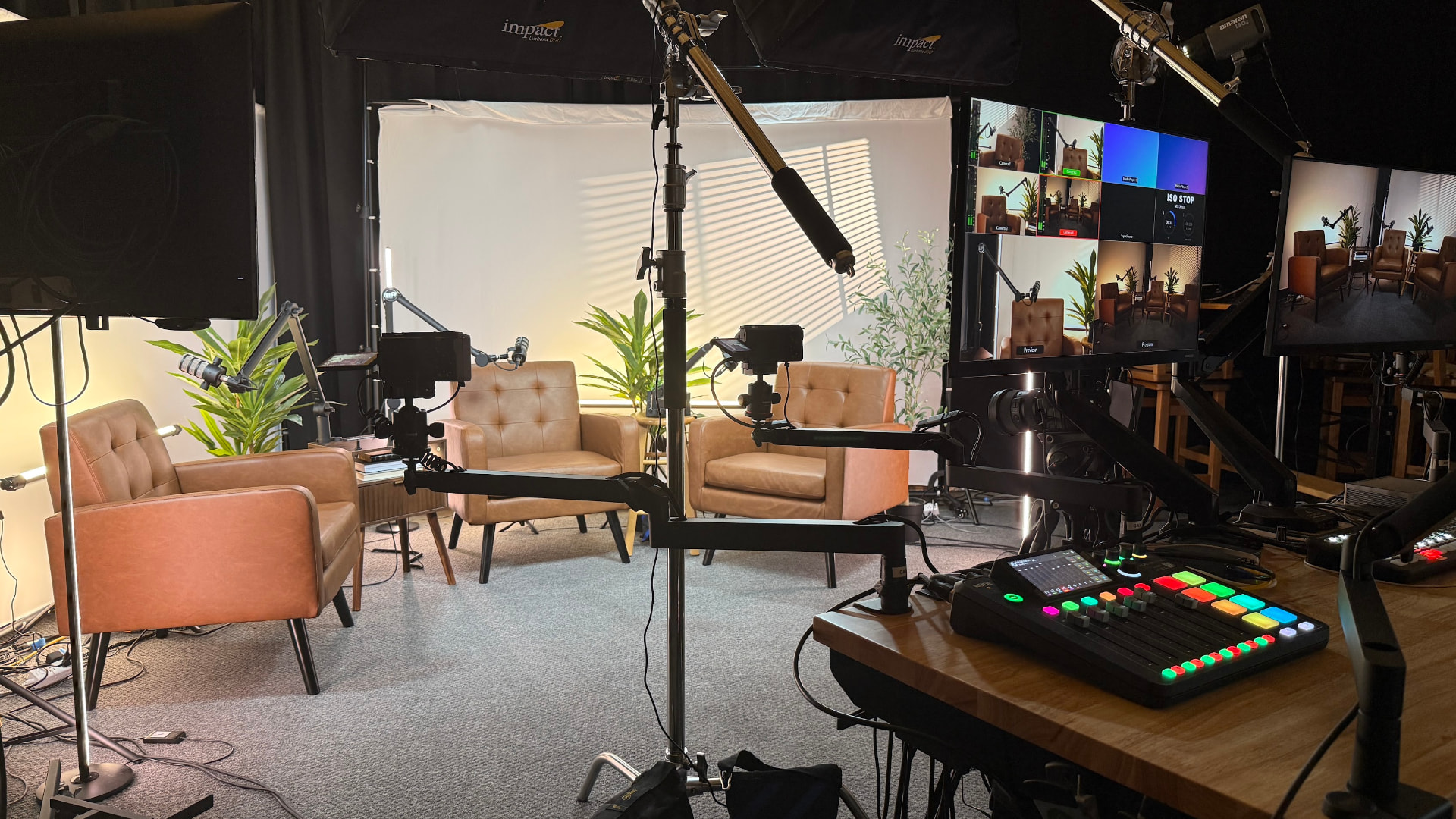 JW Market Strategies podcast production control room